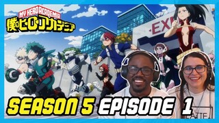 ALL HANDS ON DECK! CLASS 1-A! My Hero Academia Season 5 Episode 1 Reaction