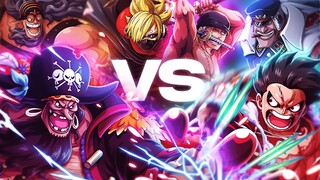 All Straw Hat Pirates Vs Blackbeard Pirates Match Ups - One Piece