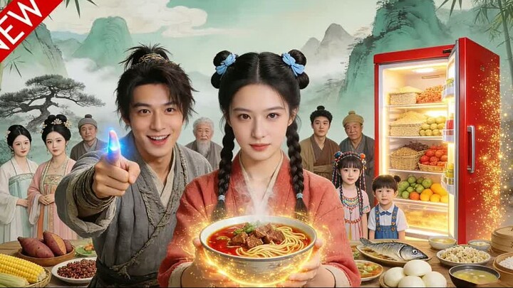 Ide viral! Terlempar ke zaman kuno, masak mi dari kulkas ajaib di tengah bambu! 🤯🎋#drama (YT)