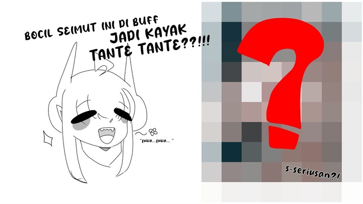 Bocil seimut ini di buff jadi kayak tante tante??!!! {SPEED PAINT} collab