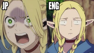 Delicious in Dungeon but just Marcille | JP vs ENGLISH