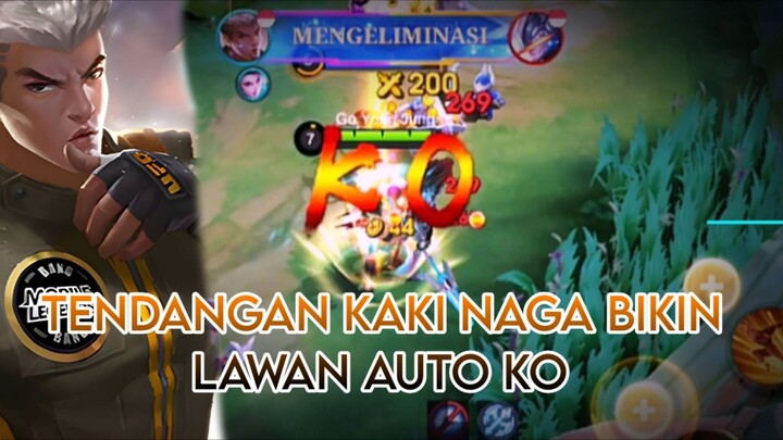 TENDANGAN KAKI NAGA BIKIN LAWAN AUTO K.O