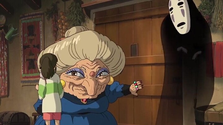 [ Spirited Away ] Chihiro brought her seal to apologize to the twin mother-in-law Qian. I like the b