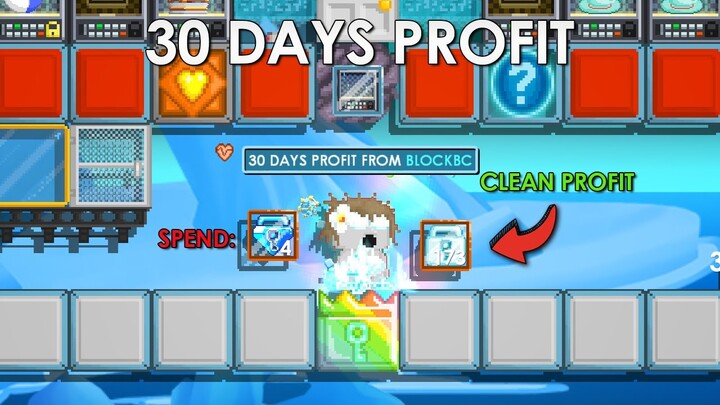 INSANE PROFIT 1 BGL+ FROM BLOCKBC in 30 DAYS !! 😲 | Growtopia