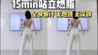15min暴汗燃脂！大基数可练 不伤膝盖 高效减脂