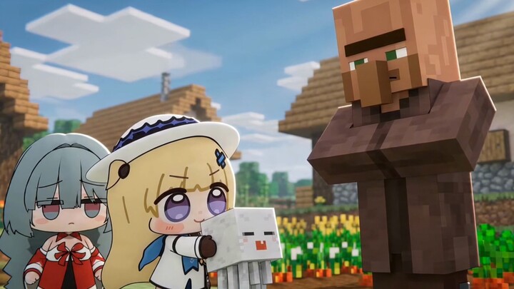 Phoebe Chiu Bi! Perjalanan pertama bersama Xiao Le Hun [Mystic Voyage × Minecraft]