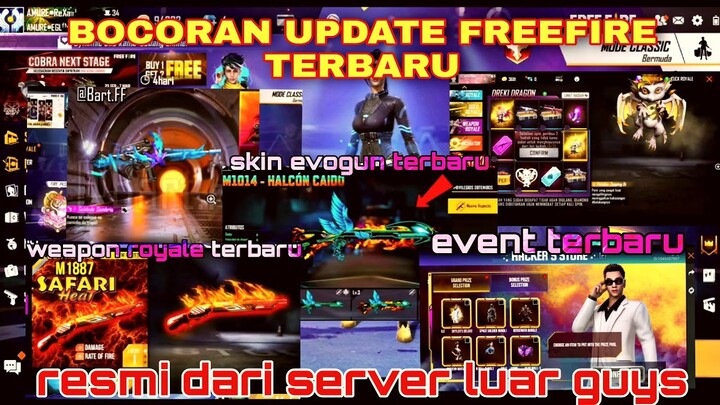 BOCORAN UPDATE WEAPON ROYALE, INCUBATOR TERBARU, EVOGUN TERBARU || GARENA FREEFIRE ||