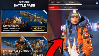 APEX LEGENDS SEASON 2 BATTLEPASS BREAKDOWN + WATSON GAMEPLAY! New Battlepass Skins, Legends, & More!