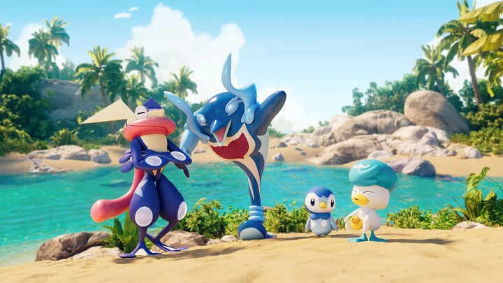 Pokémon Official Animation: Bubble Ray Fruit Harvest Battle!