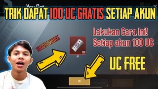 1000% Work!!! Setiap Akun Bisa Dapat 100 UC Gratis Dari Pubg Mobile Langsung | PUBG MOBILE