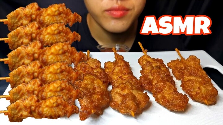 กินไก่ทอดกระเทียมจากตลาดนัดเชียงใหม่ โคตรอร่อย!! ARTASMR MukBang Eating GarlicFriedChicken