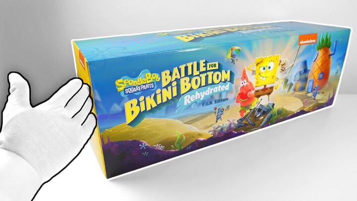 [Hay Anh Em] Đập hộp "SpongeBob SquarePants: Battle for Bikini Bottom - Refill" Collector's Edition 