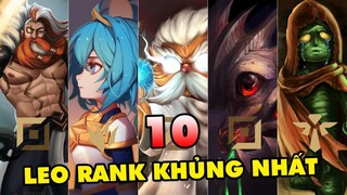 TOP 10 vị tướng leo rank KHỦNG KHIẾP nhất ở 5 vị trí trong LMHT 12.14