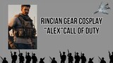 Rincian gear cosplay Alex Call of duty modern warfare