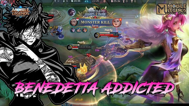 BENEDETTA MODE MAKI ZENIN?? MUSUH AUTO GA BISA APA APA ! || HIGHLIGHT BENEDETTA - MLBB