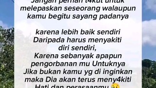 Tapi Bukan Mudah Untuk Kita Melepaskan Seseorang Yang Betul2 Kita Sayang..Sakitny Tiada Seorang Tahu