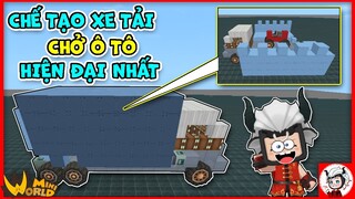 Hướng dẫn chế tạo xe tải chở ô tô siêu hiện đại trong mini world