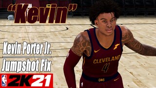 Kevin Porter Jr Jumpshot Fix NBA2K21 with Side-by-Side Comparison