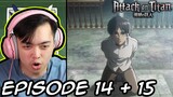 Eren Goes on Trial! Attack on Titan Episode 14 and 15 Reaction