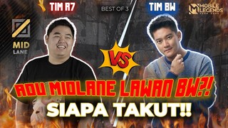 TEAM R7 VS TEAM BW! RANDOM PICK ROLE, KEDAPETAN MAIN MIDLANE?! GANYANG AJA!