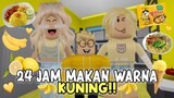 24 JAM MAKAN WARNA KUNING!! 🍋🍌 | ROBLOX BROOKHAVEN INDONESIA 🇮🇩 |
