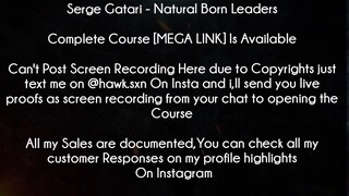 Serge Gatari Course Natural Born Leaders Download