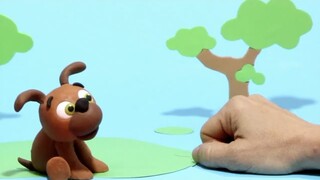 Doggie surprise Stop motion cartoon for kids - BabyClay animals