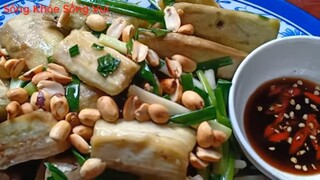 Cà tím hấp hành. Món chay ngon lạ.Nhanh gọn dể làm