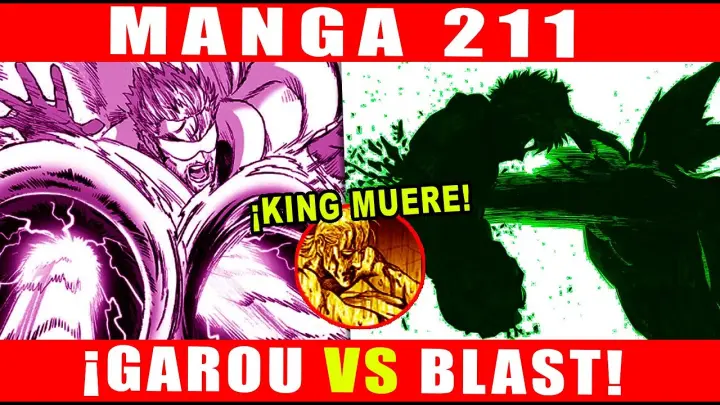 ¡GAROU VS BLAST! ¡GAROU MATA A GENOS Y KING! - ONE PUNCH MAN MANGA 211 COMPLETO