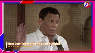 President Duterte in Mass Oath Taking of Newly Elected Officials