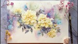 Nirvana! Watercolor tutorial, a must-see for growing watercolor flowers