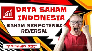 Formula DSI "SAHAM BERPOTENSI REVERSAL"  By OKE SAHAM #dsi #belajarsaham #tradingsaham #saham