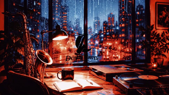 Late Night City Lights 🌃 Smooth Sax Lo-fi Hip Hop | Boom Bap Beats for Study & Relax | Instrumental
