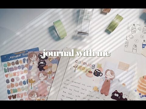 a relaxing journal with me 🍊 soft and cozy vibes | Indonesia