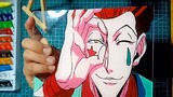 Anime Glass Painting || Hisoka