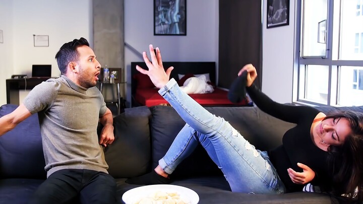Double standard girlfriend, just because the man has a mole, she is furious