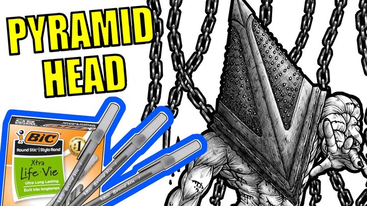 🎃 Drawing Pyramid Head with Black Pen - Silent Hill
