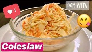 How to Make Coleslaw - Make your Own Restaurant Style Coleslaw, Easy and Tasty Home-made Recipe