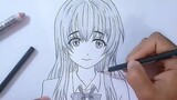 Cara Menggambar Wajah Anime Cewek Untuk Pemula || NISHIMIYA SHOUKO