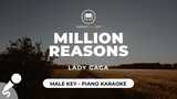 Million Reasons - Lady Gaga (Male Key - Piano Karaoke)