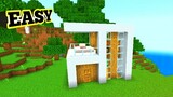 Minecraft how to make modern house tutorial