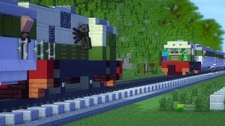 Minecraft Tragedi Bintaro Train Crash Animation