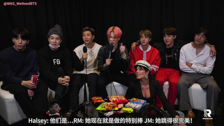 【WNS ซับไทย】190501 ENTERCOM: HALSEY บุกเข้ามาในระหว่างการสัมภาษณ์ BTS ของเรา