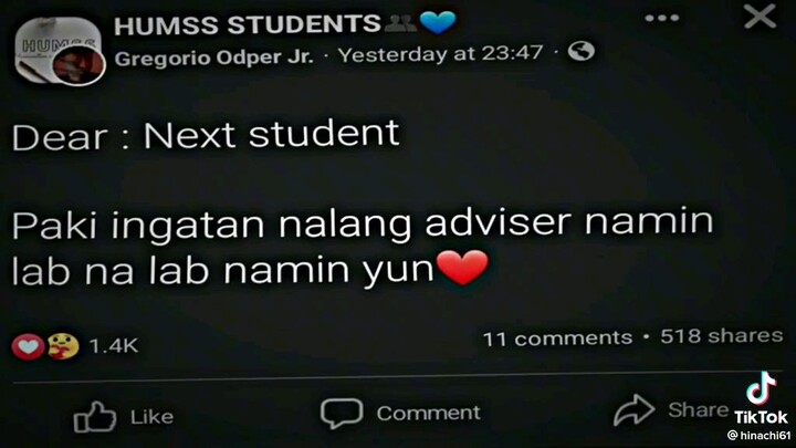 pakiingatan nalang SI ma'am