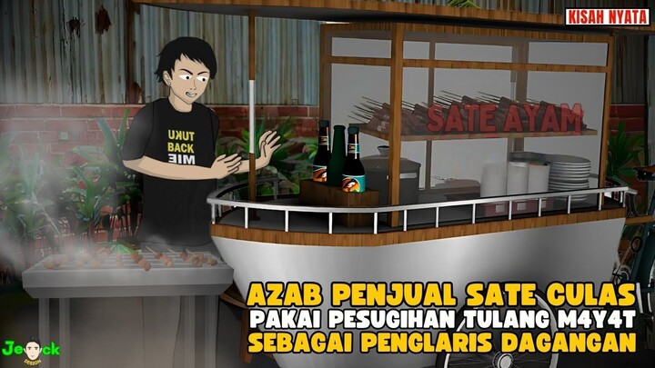 PENJUAL SATE CURANG PAKAI PESUGIHAN TULANG J3NAZAH SEBAGAI PENGLARIS DAGANGA