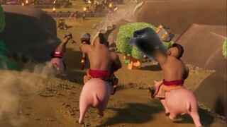 ไอ้หนุ่มนี่เพิ่งเล่นเป็นนักขี่หมูป่า