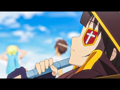 Megumin accidentally met Kazuma & Aqua in her own series | Kono Subarashii Sekai ni Bakuen Wo