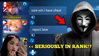 I PRETEND USING CHEAT IN RANK THEN SHOWING THEM MY NEW TRICK💀