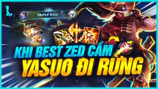 KHI BEST ZED CẦM YASUO TỐC CHIẾN ĐI RỪNG KHIẾN TEAM BẠN HÁ HỐC MỒM VÌ QUÁ CHIẾN _ LMHT Tốc Chiến