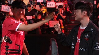 Gumayusi:🖐️ Faker:👊